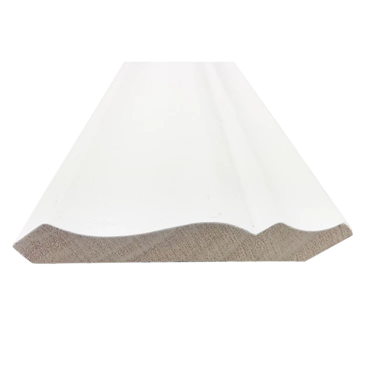 Good Quality White Primed Wooden Crown Mouldings For Ceiling
