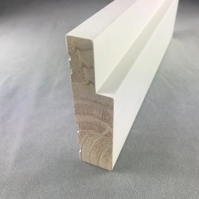 Waterproof White Gesso Coated Wood Door Frames For Doors