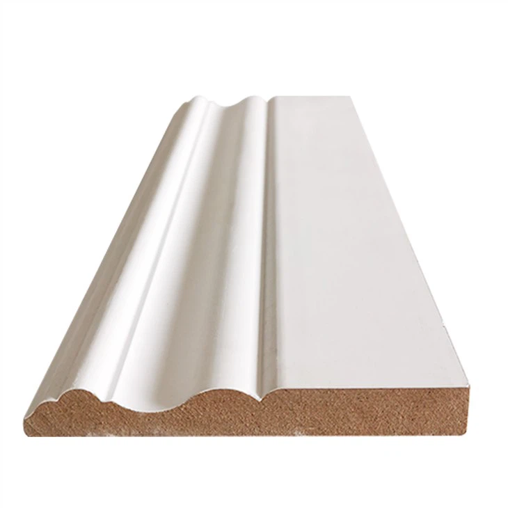 Decorative MDF White Primed Wood Crown Moulding