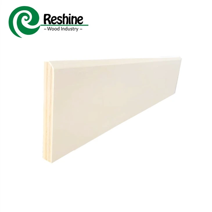 Weiß grundierte MDF-LVL-Formleiste Skriting